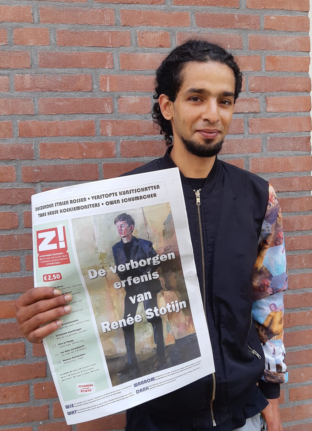 Z! verkoper Yassin met editie 9